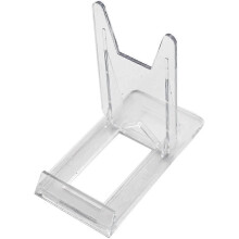 Chevalet de présentation réglable en deux parties en plastique acrylique transparent (lot de 6)