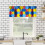 Rainbow Abstract Kitchen Valance Curtain 54x18 in 2