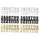 DIY Wall Clock Numbers Kit – Plastic, Gold/Silver/Black, 4