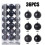 36-Piece Black Christmas Tree Baubles 4 cm 4