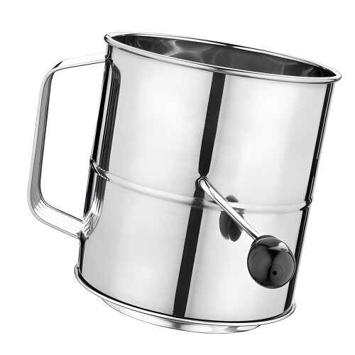 Ergonomic Handheld Flour Filter Stainless Steel Construction-8