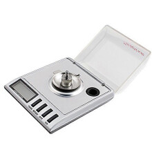 High-precision digital milligram scale, 20 x 0.001 g, suitable for jewelry, precious metals, etc., with weighing clamps.