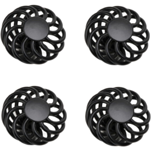 Drawer Pulls Black Birdcage Handle 45x40mm 4 Pack