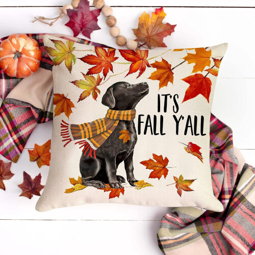 Housse de coussin pour chien Maple Leaf, 45 x 45 cm, lot de 4 2
