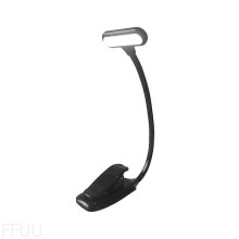Clip-on reading light, dimmable with touch control, 4000-6000K, rechargeable student light with 9 LEDs, flexible and curved dormitory desktop lightin