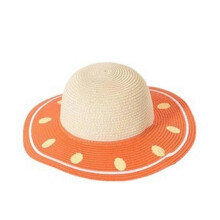 (style4) 50-54cm Hat Circumference Children's Beach Hat Summer Seaside Big Brim Sunshade Straw Hat Cute Fruit