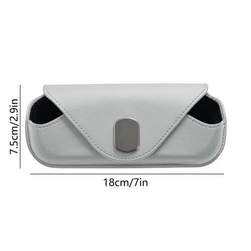 Leather Car Sunglasses Case with Sunshade & Storage 2