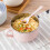 Ανοξείδωτο μπολ με κορεάτικα noodles με καπάκι 1