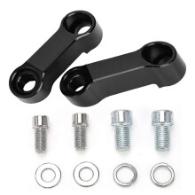 Kit adaptador de espejo retrovisor para motocicleta de 10 mm y 8 mm con extensor de montaje