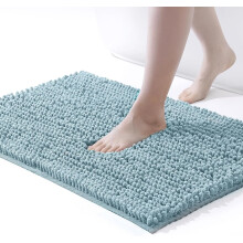 Chenille badkamermat 24x17 inch, antislip, wasbaar