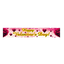 Valentinsdagsbanner 40x240cm polyester velkomstdekoration