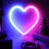 Herzförmige LED-Neonreklame – Batterie- oder USB-betrieben 1