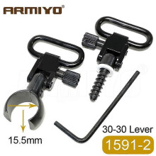 Armiyo 30-30 Lever-Type .645''-.660'' 1" 1-inch 25.4mm Ring Quick Release Strap Rotary Adapter 15.5mm Diameter Single-Tube Hunting Accessory 1591-2