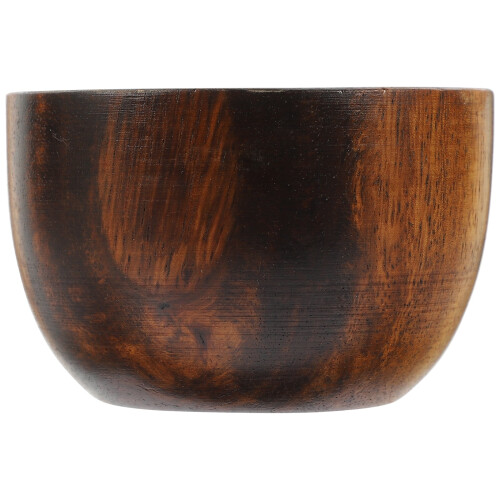 Saladeira de madeira com acabamento natural, 8 cm