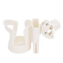 Becher- und Telefonhalter für Kinderwagen, 360-Drehung, Weiß, 9,59,5 cm