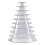 6 Tier Round Plastic Macaron Tower Stand Macarons Holder Macaroon Cake Tower Display Stand For Dessert Display 1