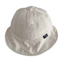 (Milky white) Fisherman Hat Cartoon Outdoor Travel Sun Protections Hat Child Infant Spring Big Brim Caps Baby Basin Hat Black