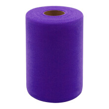 Rouleau de tissu en tulle polyester 6 po x 25 verges