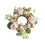 Couronne de bougie ornée de roses pour décoration de table 1