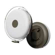 Linterna LED portátil multifuncional para camping, resistente al agua y para crear ambiente al aire libre.