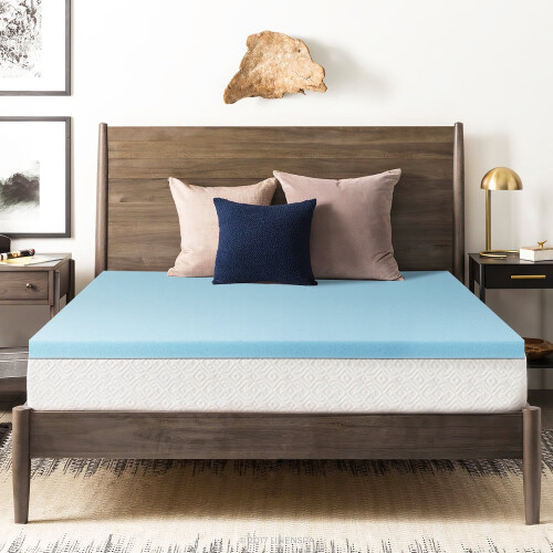 Surmatelas en mousse à mémoire de forme infusée de gel, format Queen, 5 cm