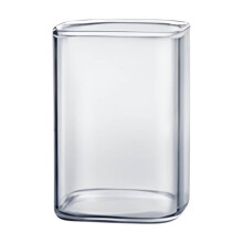 Copo de acrílico com alça – 350ml, transparente