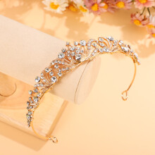 Goldene Legierungstiara für Damen
