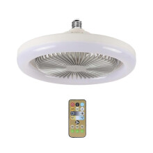 Ventilatore da soffitto da 30 W con luci integrate E27 Telecomando Illuminazione a soffitto Camera da letto Soggiorno Interruttore Controllo