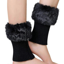 Women Girls Leg Warmers Warm Boot Cuffs Knitted Short Crochet Boot Cover Thermal High Quality
