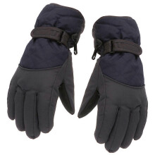 Kids Child Winter Thicken Warm Mountain Snowboard Ski Gloves Waterproof Mittens  Black