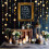 Glitter Star Circle Dot Garland 4m 4