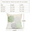 Fodere per cuscini in lino 45x45 cm, verde salvia e bianco, set da 2 4