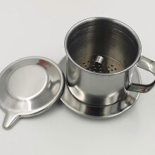 Vietnam Style Stainless Steel Coffee Drip Filter Maker Pot Infuse Cup Portable Home Office Travel Camping Durable