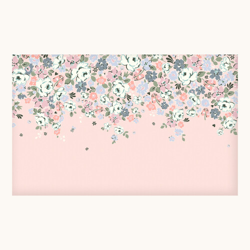 Cath Kidston Stitch In Time Pink Made to Order Fixed Size Wall Mural
