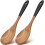 Colher de cozinha de madeira de acácia, 30 cm (12 polegadas), 2 unidades 1