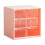 Bureau-organizer van transparant plastic met 6 lades 1