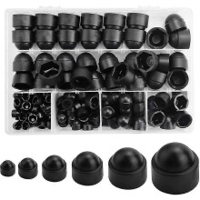 145 capuchons bombés pour boulons, cache-écrous hexagonaux, capuchons de protection en plastique pour boulons et écrous - b
