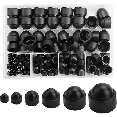145pcs Bolt Dome Caps Covers,hex Nut Cover,plastic Dome Bolt Nut Protection Caps-b