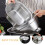 Edelstahl-Sieb- und Becken-Set, 23 cm 2
