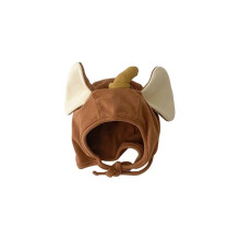 (caramel elephant) Baby Bonnet Cap Earflaps Baby Infant Beanie Cap Cartoon Pilot Cap Hat Winter Warm Hat for Boy Girl Ear Protections Hat