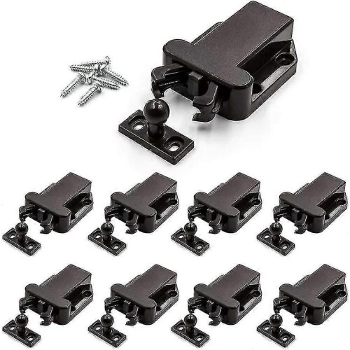 8 Pack Push Latchtouch Latch Safe Push Latchrebound Self-locking Deviceopen Catch Lock Drawer Cabinet Catch Touch Latch Cupboard Bedroom