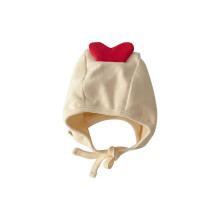 (milk white love) Baby Bonnet Cap Earflaps Baby Infant Beanie Cap Cartoon Pilot Cap Hat Winter Warm Hat for Boy Girl Ear Protections Hat