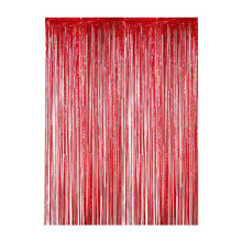 Gordijnen met franjes van goudfolie 3,3 x 6,6 ft – 2 stuks feestverpakking