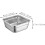 Edelstahl-Sieb- und Becken-Set, 23 cm 4