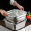 Edelstahl-Sieb- und Becken-Set, 23 cm 5