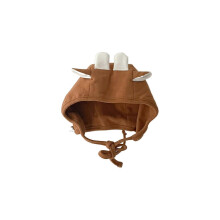 (caramel antlers) Baby Bonnet Cap Earflaps Baby Infant Beanie Cap Cartoon Pilot Cap Hat Winter Warm Hat for Boy Girl Ear Protections Hat