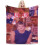 Ultrazachte microfleece deken, 102 x 76 cm, zwart 1