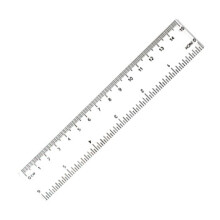 Kunststoff-Zentimeter-Zoll-Lineal 30 cm