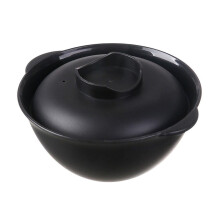 Ciotola per ramen in plastica adatta al microonde con coperchio (250 ml)