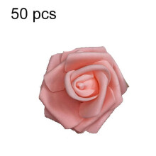 50 db-os műhabszivacs rózsák, 6 cm-es esküvői csokor dekoráció